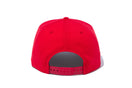 9FIFTY ヒューストン・ロケッツ チームロゴ フロントドアレッド × スノーホワイト ドルフィングレー グレーアンダーバイザー