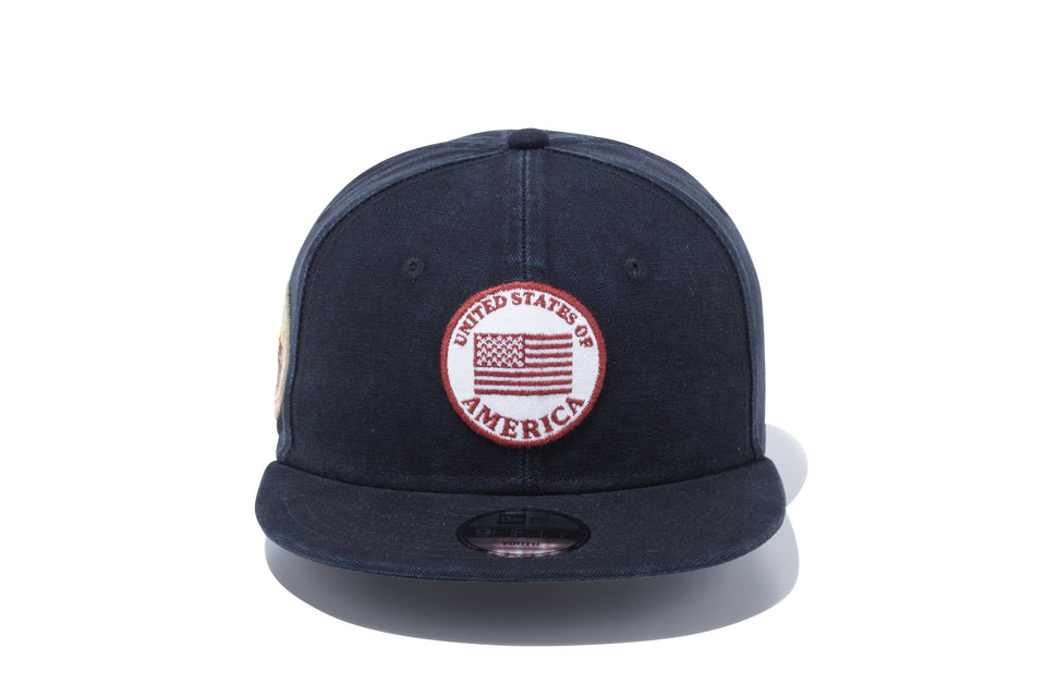 Youth 9FIFTY ワッペン UNITED STATE OF AMERICA ダックブラック