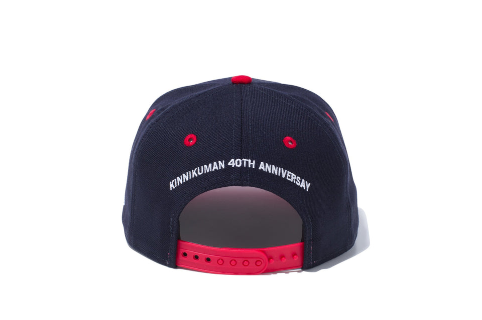 Youth 9FIFTY キン肉マン KINマーク 40th ネイビー スカーレットバイザー