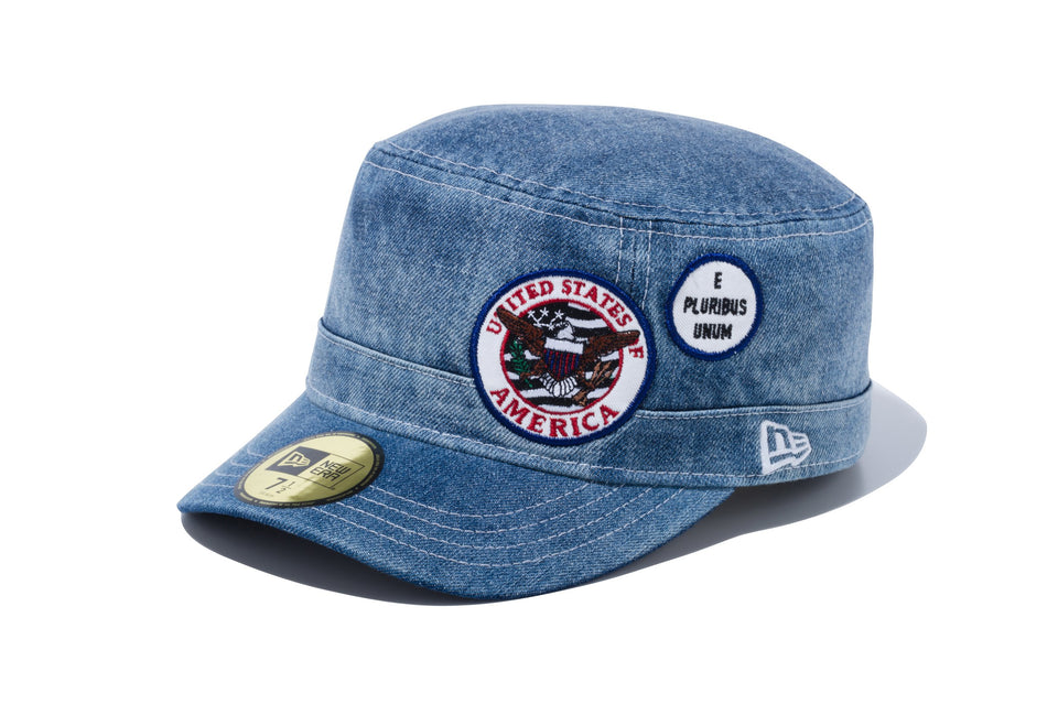 WM-01 ワッペン UNITED STATE OF AMERICA ウォッシュドデニム