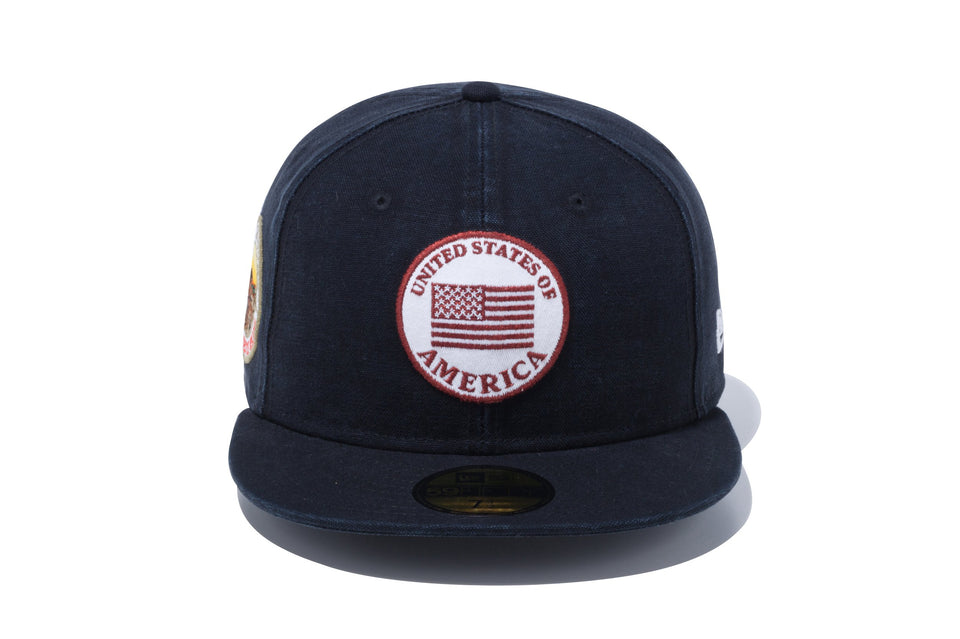 59FIFTY ワッペン UNITED STATE OF AMERICA ダックブラック