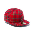 59FIFTY タータンチェック レッドチェック ブラックアンダーバイザー