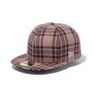 59FIFTY タータンチェック ブラウンチェック ウォルナットアンダーバイザー