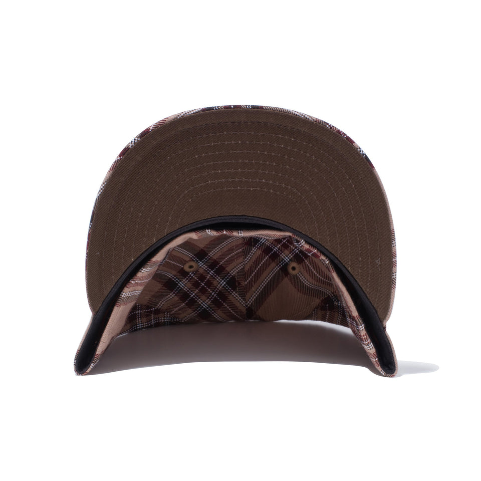 59FIFTY タータンチェック ブラウンチェック ウォルナットアンダーバイザー
