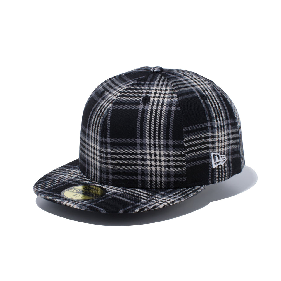59FIFTY タータンチェック ブラックチェック ブラックアンダーバイザー