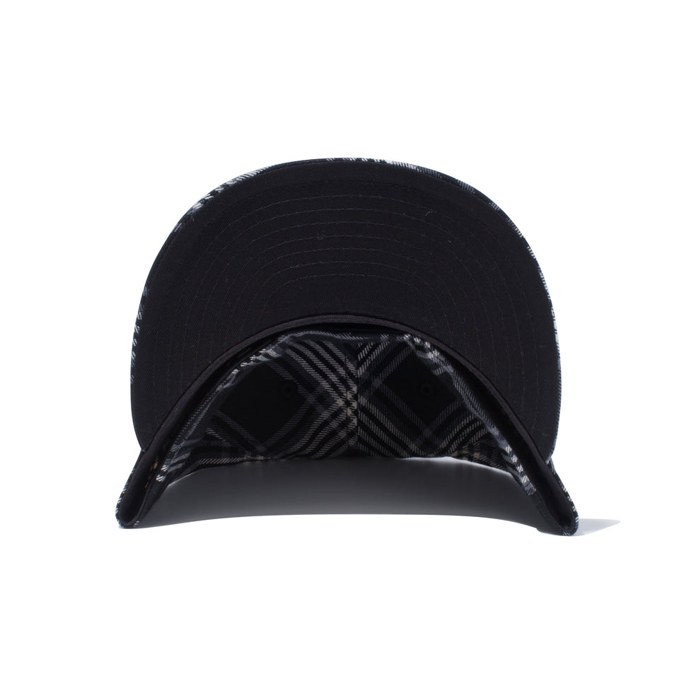 59FIFTY タータンチェック ブラックチェック ブラックアンダーバイザー