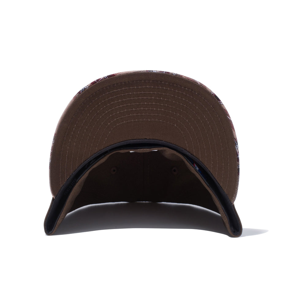 59FIFTY タータンチェック ニューヨーク・ヤンキース ウォルナット ブラウンチェックバイザー