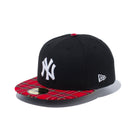 59FIFTY タータンチェック ニューヨーク・ヤンキース ブラック レッドチェックバイザー