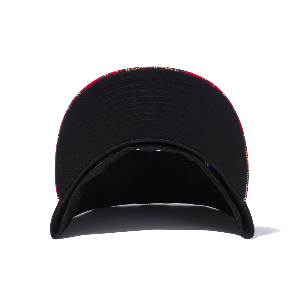 59FIFTY タータンチェック ニューヨーク・ヤンキース ブラック レッドチェックバイザー