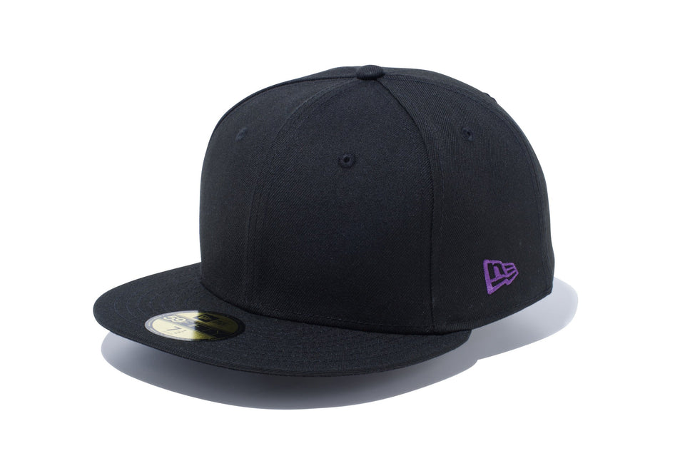 59FIFTY ベーシック ブラック パープルフラッグ