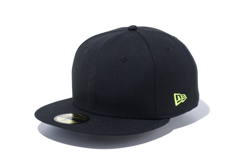 59FIFTY ベーシック ブラック ネオンイエローフラッグ