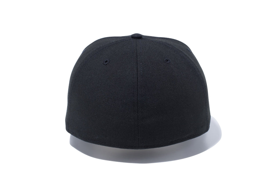 59FIFTY ベーシック ブラック メタリックシルバーフラッグ