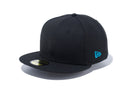 59FIFTY ベーシック ブラック ブライトターコイズフラッグ