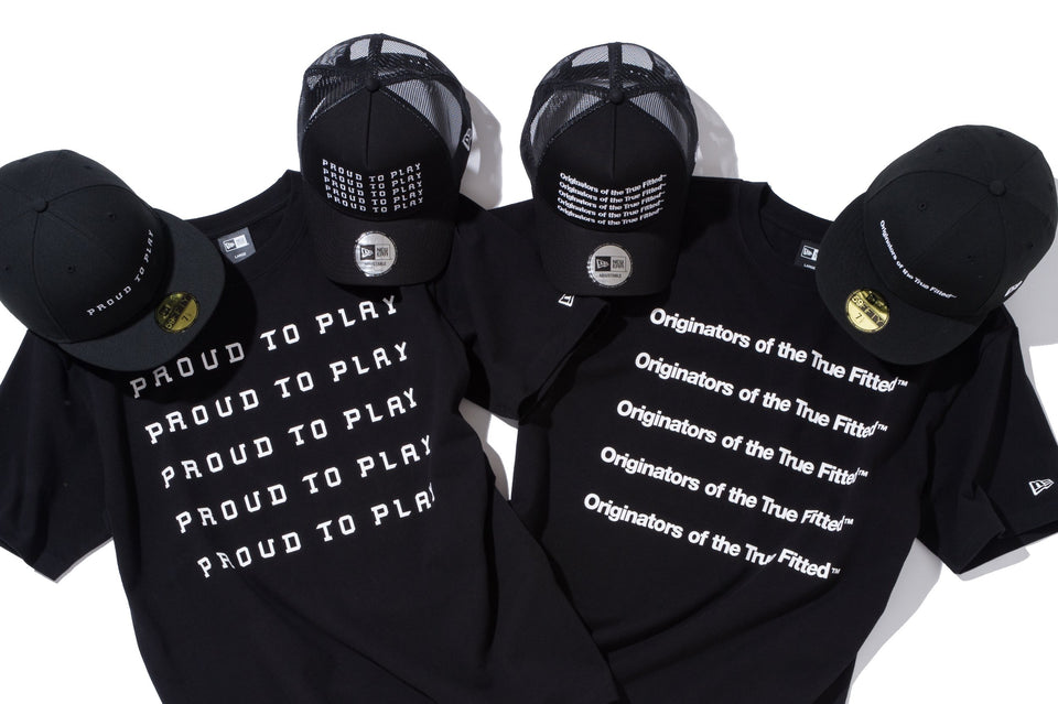 【ストア限定】 コットン Tシャツ タグライン Proud To Play ブラック