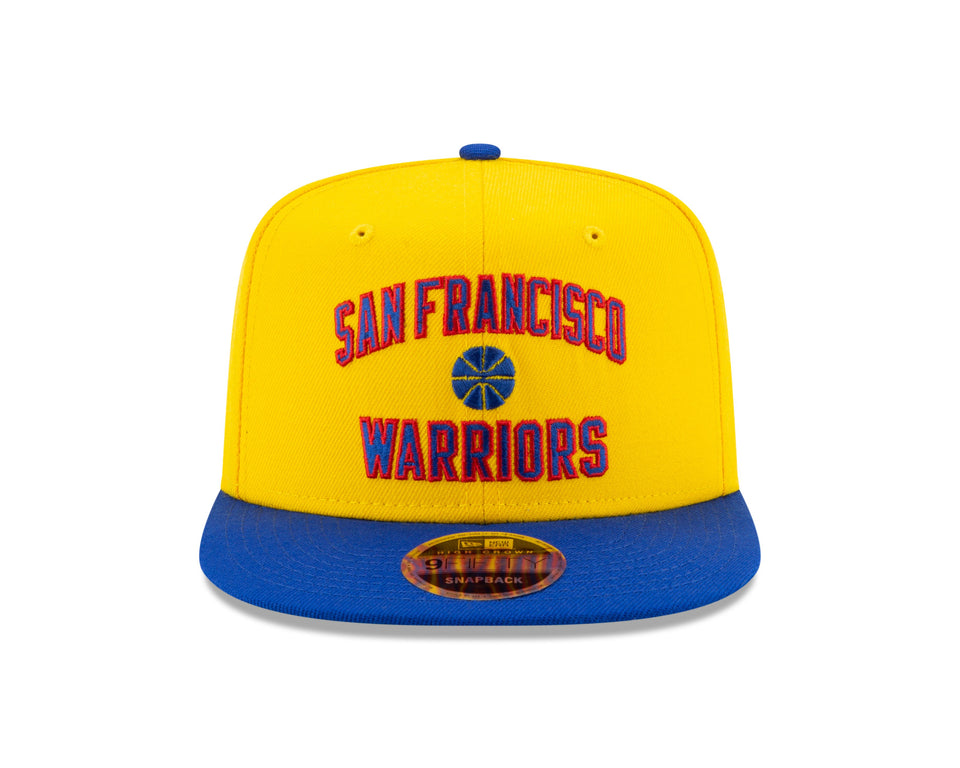 High Crown 9FIFTY NBA 2020 Hardwood Classic Nights ゴールデンステート・ウォリアーズ イエロー