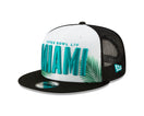 9FIFTY トラッカー NFL スーパーボウルLIV MIAMI ホワイト ブラックメッシュ