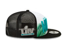 9FIFTY トラッカー NFL スーパーボウルLIV MIAMI ホワイト ブラックメッシュ