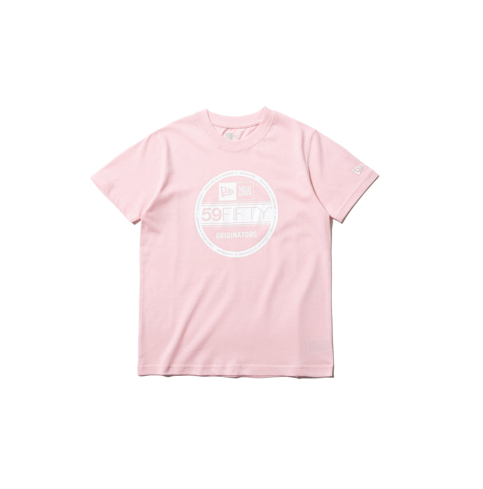 Youth コットン Tシャツ バイザーステッカー ライトピンク