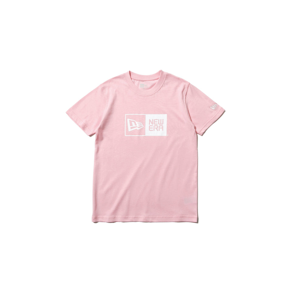 Youth コットン Tシャツ ボックスロゴ ライトピンク