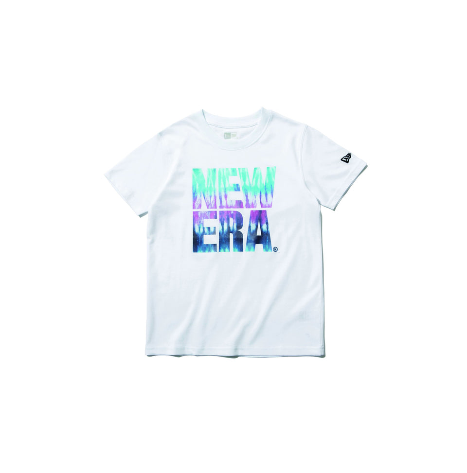 Youth コットン Tシャツ カラータイダイ スクエアニューエラ  ホワイト