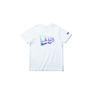 Youth コットン Tシャツ カラータイダイ フラッグロゴ ホワイト