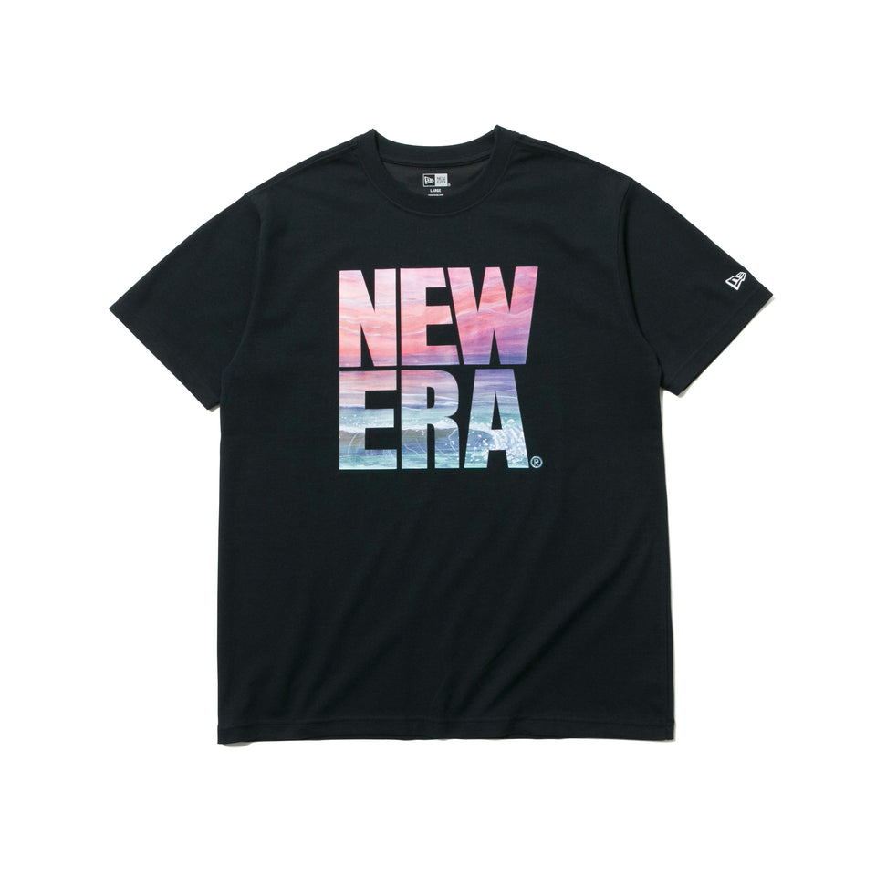 半袖 パフォーマンス Tシャツ ユートピア スクエアニューエラ ブラック レギュラーフィット