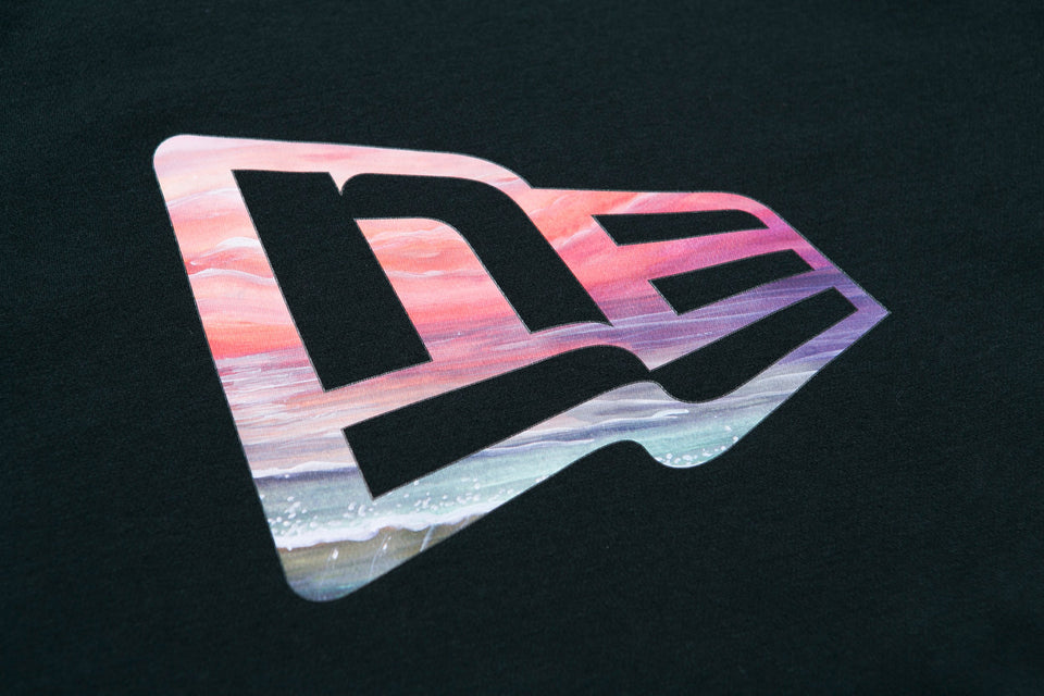 半袖 パフォーマンス Tシャツ ユートピア フラッグロゴ ブラック レギュラーフィット
