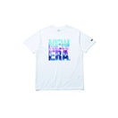 半袖 パフォーマンス Tシャツ カラータイダイ スクエアニューエラ ホワイト × タイダイ レギュラーフィット
