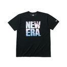 半袖 パフォーマンス Tシャツ 桜 富士山 スクエアニューエラ ブラック レギュラーフィット