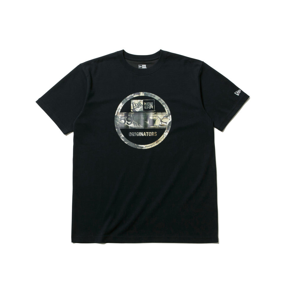 半袖 パフォーマンス Tシャツ ボタニカル バイザーステッカー ブラック レギュラーフィット