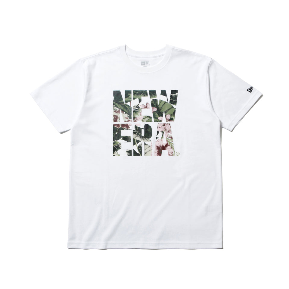 半袖 パフォーマンス Tシャツ ボタニカル スクエアニューエラ ホワイト レギュラーフィット