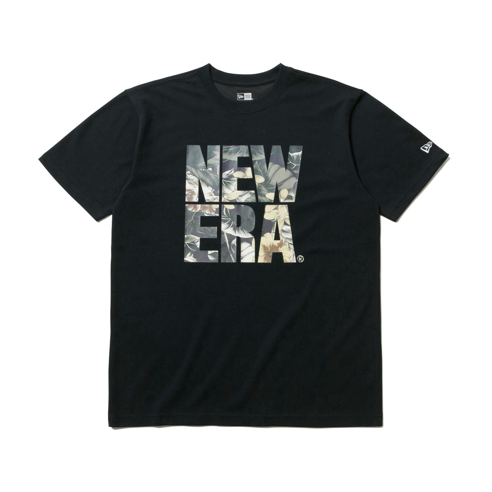 半袖 パフォーマンス Tシャツ ボタニカル スクエアニューエラ ブラック レギュラーフィット