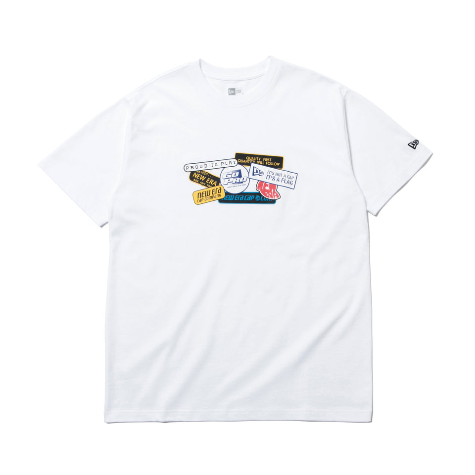 コットン Tシャツ オールドロゴパッチ ホワイト レギュラーフィット