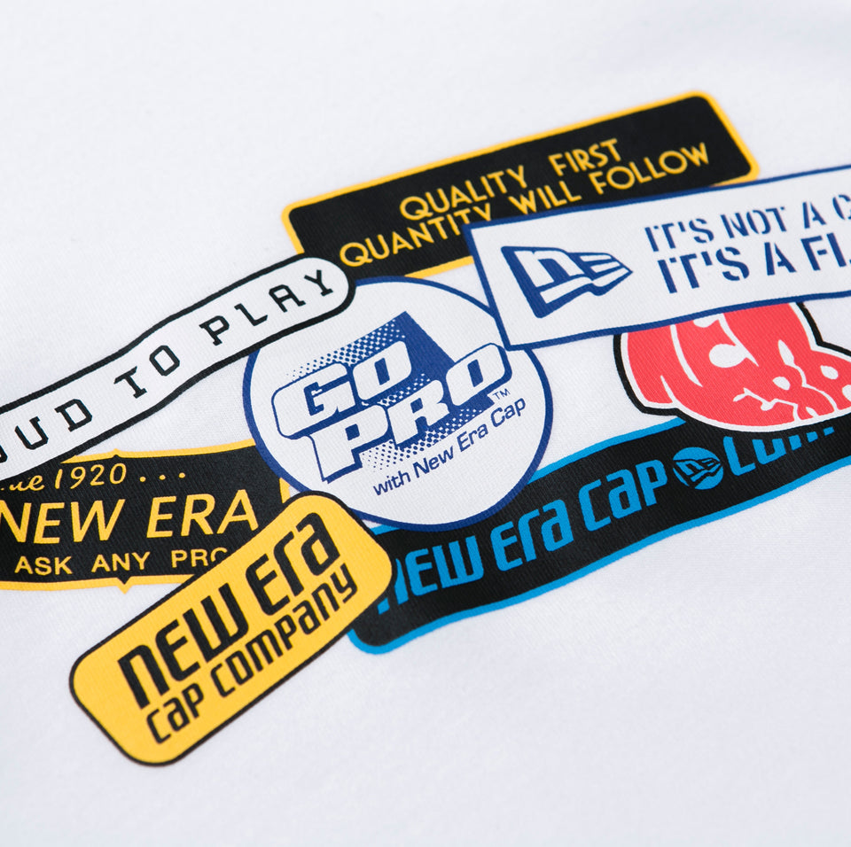 コットン Tシャツ オールドロゴパッチ ホワイト レギュラーフィット