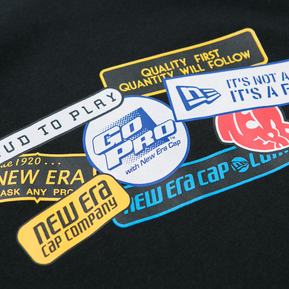 コットン Tシャツ オールドロゴパッチ ブラック レギュラーフィット