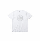 コットン Tシャツ バイザーステッカー ホワイト × シルバー レギュラーフィット
