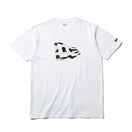 コットン Tシャツ タイガーストライプカモ フラッグロゴ ホワイト × ブラック ピンク  レギュラーフィット