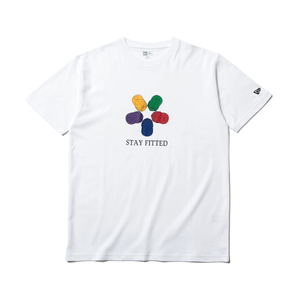 コットン Tシャツ STAY FITTED ホワイト レギュラーフィット