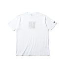 半袖 コットン Tシャツ スクエアニューエラ ホワイト × シルバー レギュラーフィット