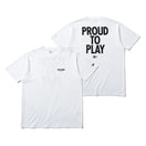コットン Tシャツ PROUD TO PLAY ホワイト レギュラーフィット