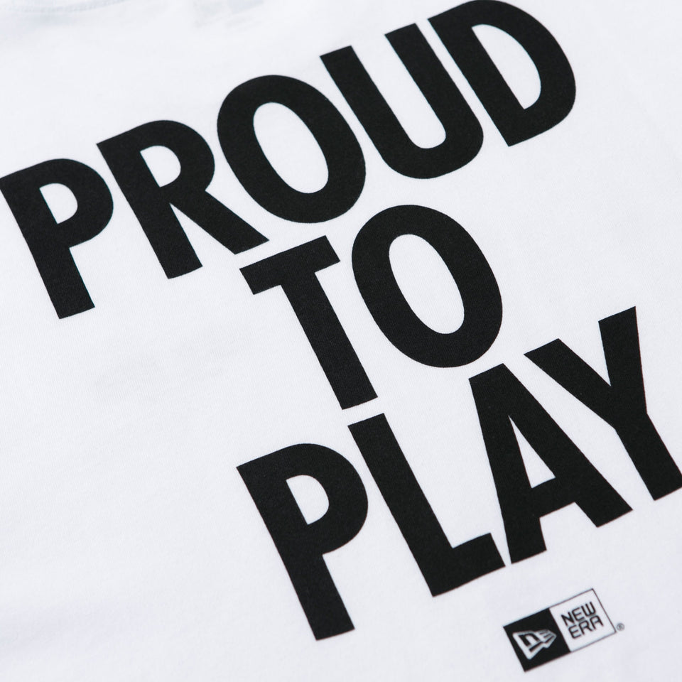 コットン Tシャツ PROUD TO PLAY ホワイト レギュラーフィット