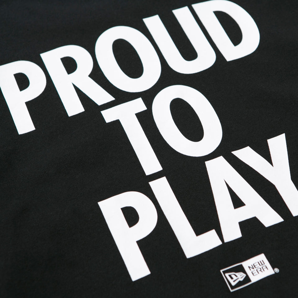 コットン Tシャツ PROUD TO PLAY ブラック レギュラーフィット