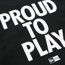 コットン Tシャツ PROUD TO PLAY ブラック レギュラーフィット