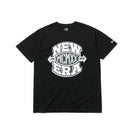 半袖 コットン Tシャツ ニューエラ MCMXX ロゴ ブラック × ホワイト/ブラック/グレー レギュラーフィット