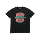 半袖 コットン Tシャツ ニューエラ MCMXX ロゴ ブラック × レッド/ブラック/グリーン レギュラーフィット