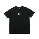 半袖 コットン Tシャツ ミニフラッグロゴ ブラック × ホワイト レギュラーフィット