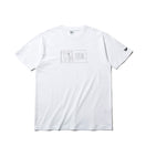 コットン Tシャツ ボックスロゴ ホワイト × シルバー レギュラーフィット