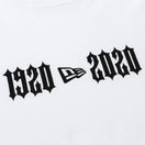 半袖 コットン Tシャツ ニューエラ 1920-2020 ホワイト × ブラック レギュラーフィット