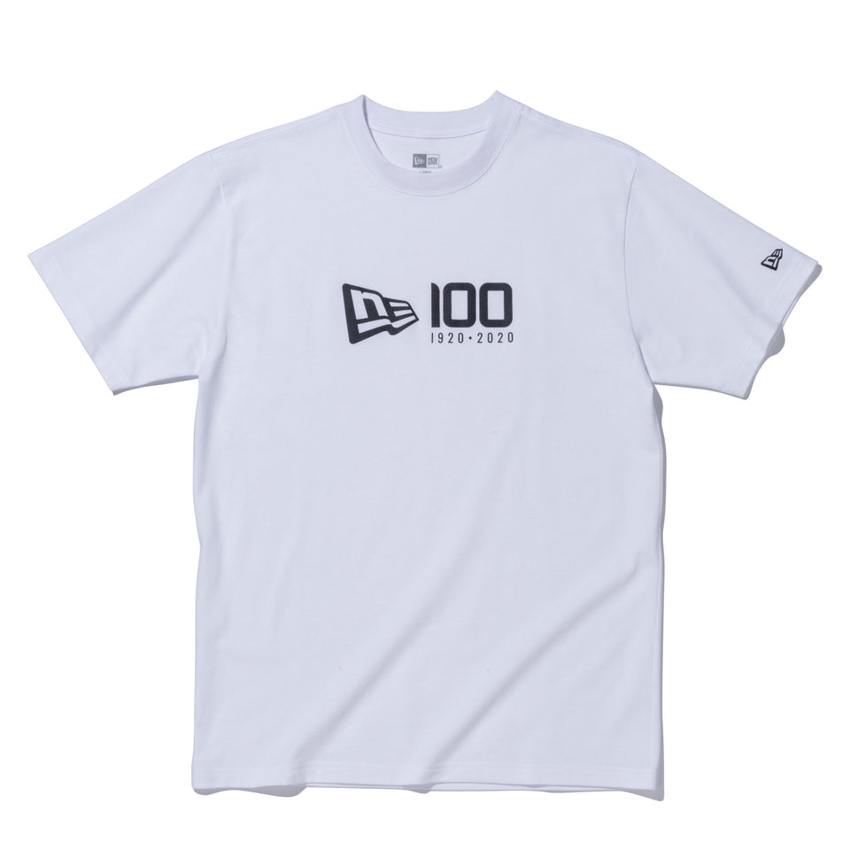 コットン Tシャツ ニューエラ 100周年ロゴ ホワイト レギュラーフィット