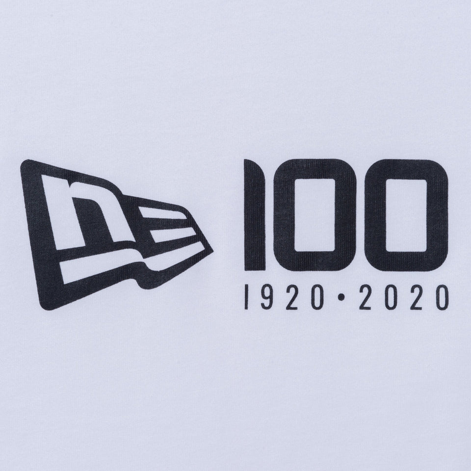 コットン Tシャツ ニューエラ 100周年ロゴ ホワイト レギュラーフィット